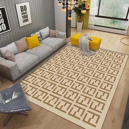 Fendi カーペット，フェンディ マット，フェンディ寝室カーペット，ベルベット绒毯，5 色展開カーペット，小型カーペット，ハイエンドブランドマット