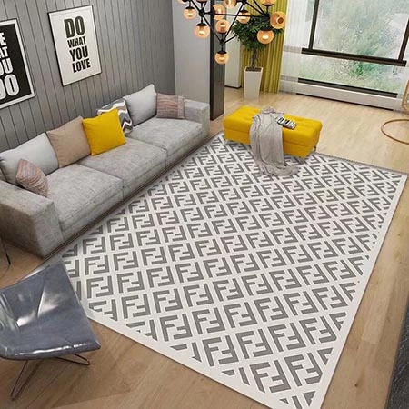 Fendi カーペット，フェンディ マット，フェンディ新作カーペット，6 色展開マット，F ロゴカーペット，高品質フランネルカーペット，五八間サイズカーペット
