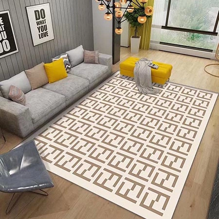 Fendi カーペット，フェンディ マット，フェンディ寝室カーペット，ベルベット绒毯，5 色展開カーペット，小型カーペット，ハイエンドブランドマット