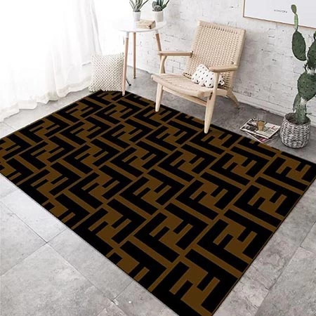 Fendi カーペット,フェンディ マット,フェンディ玄関マット,ブロックカーペット,FF ロゴカーペット,FF ロゴマット,绒毯,北欧風カーペット
