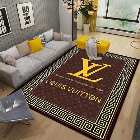 Louis Vuitton カーペット，ルイヴィトン マット，LV ロゴカーペット，ハイブランド敷物，北欧風カーペット，床暖房対応ホットカーペット，防音マット