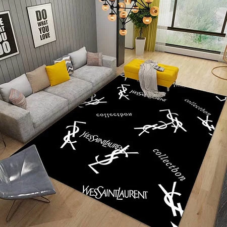 YSL ラグ，二色使いラグ，シンプルラグ，フランネル素材ラグ，肌触り良いラグ，滑り止めラグ，海外通販，お手入れ簡単ラグ，室内ラグ，フロアマット，おしゃれインテリア