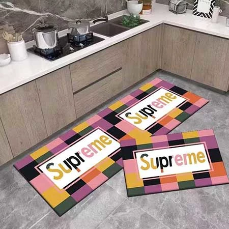 Supreme カーペット，シュプリーム マット，Supreme ロゴカーペット，シュプリーム室内カーペット，デザイン豊富マット，ブランドインテリア