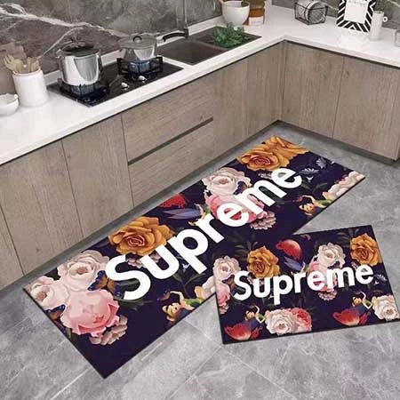 Supreme カーペット，シュプリーム マット，Supreme ロゴカーペット，シュプリーム室内カーペット，デザイン豊富マット，ブランドインテリア