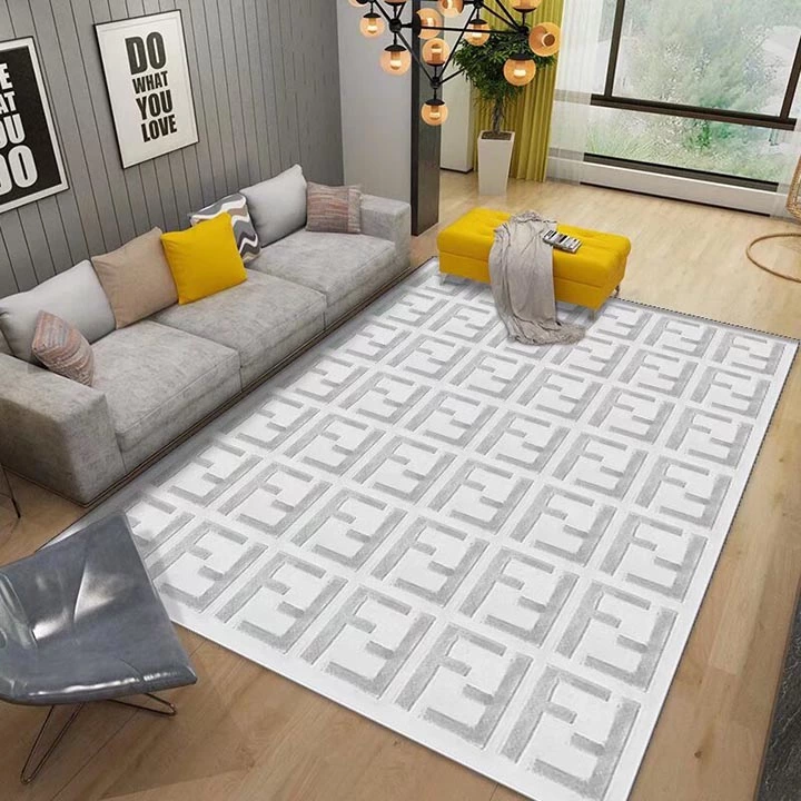 Fendi カーペット,フェンディ マット,フェンディ寝室カーペット,ベルベット绒毯,5 色展開カーペット,小型カーペット,ハイエンドブランドマット
