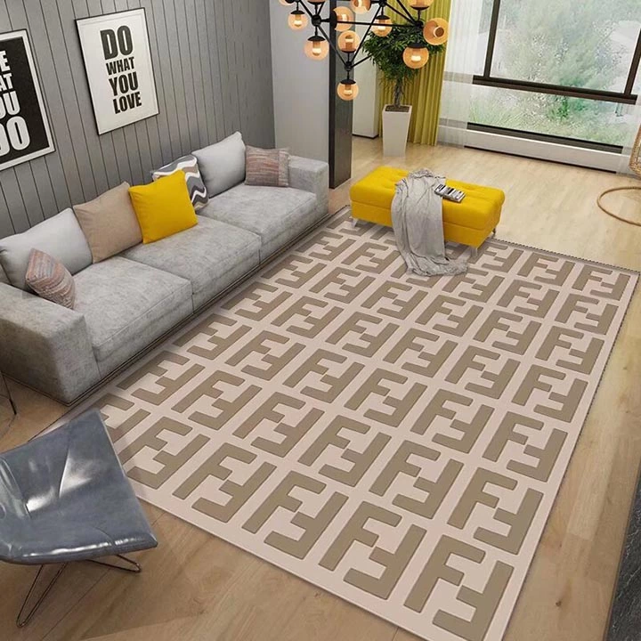 Fendi カーペット,フェンディ マット,フェンディ玄関マット,ブロックカーペット,FF ロゴカーペット,FF ロゴマット,绒毯,北欧風カーペット