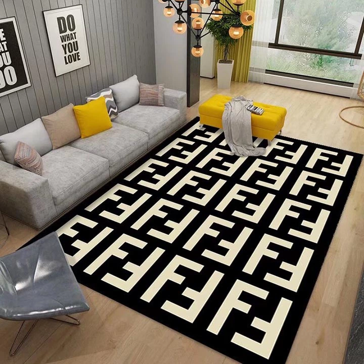 Fendi カーペット,フェンディ マット,フェンディ玄関マット,ブロックカーペット,FF ロゴカーペット,FF ロゴマット,绒毯,北欧風カーペット